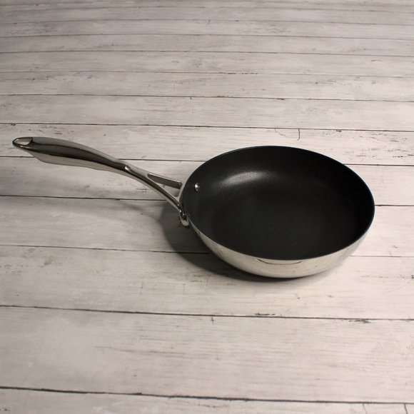 Tupperware T Chef Series Non Stick 8" Open Fry Pan Stainless Steel - Picture 3 of 6